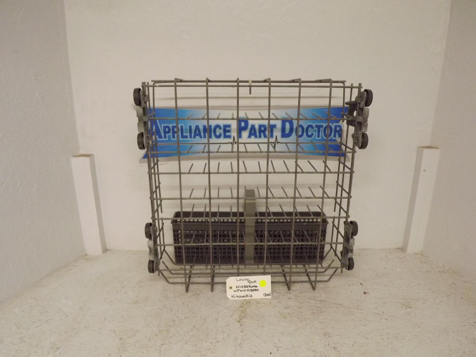 KitchenAid Dishwasher W10525646 WPW10195494 Lower Rack Used KitchenAid Dishwasher W10525646 WPW10195494 Lower Rack Used